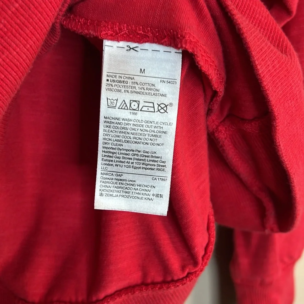 Gap Love pullover raglan sleeve sweatshirt Good Morning size M - Picture 5 of 6